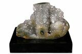 Tall, Amethyst Stalactite Formation With Wood Base - Uruguay #121353-1